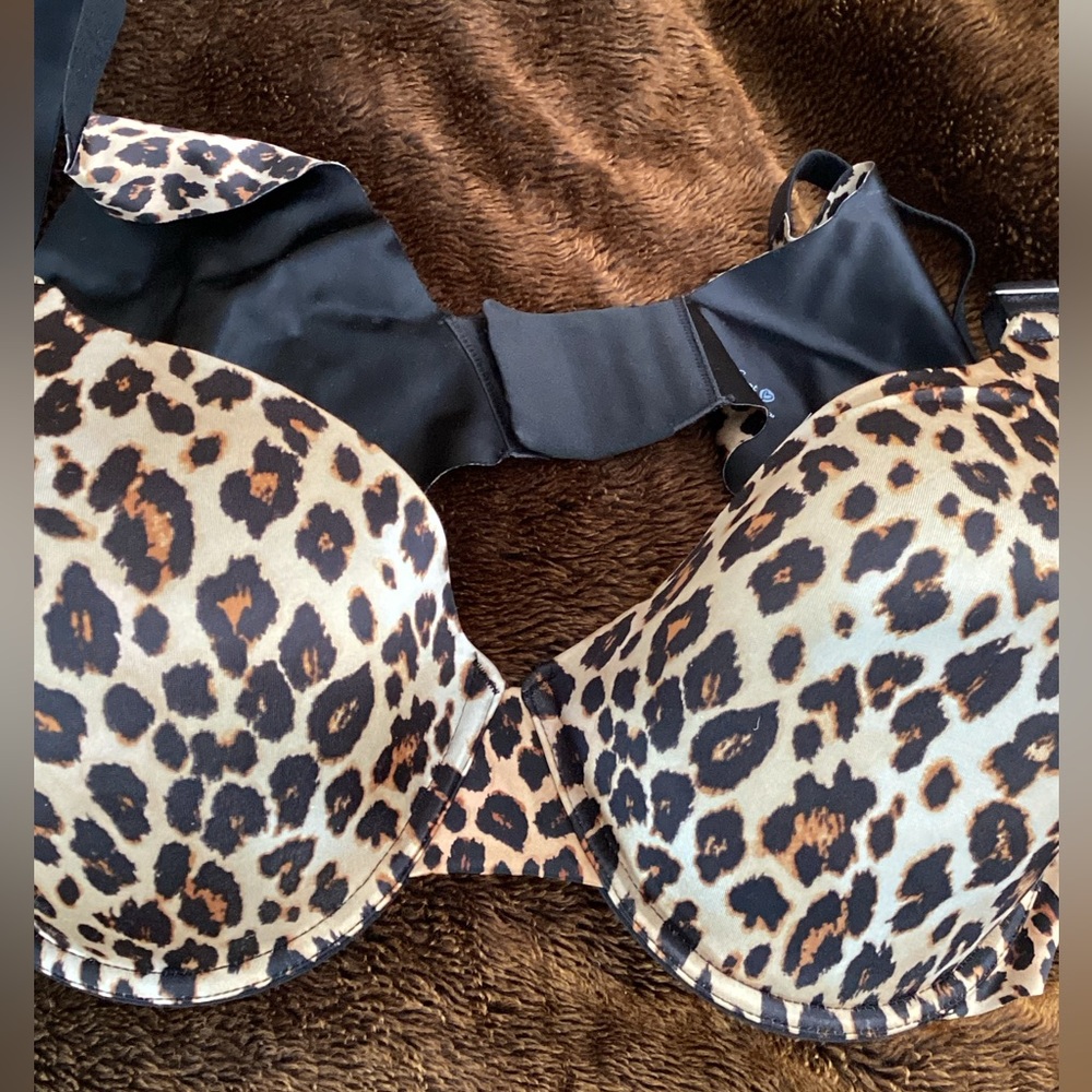 🐆 Sweet Treasures Underwire Molded Leopard Print Bra   42 D